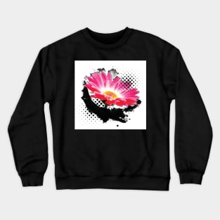 Abstract Flower Pop Art Crewneck Sweatshirt